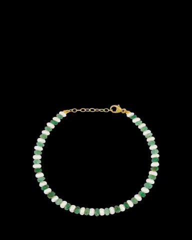 JIA JIA Ocean Connection 14K Emerald and Pearl Bracelet | Thumbnail 2 JIA JIA Ocean Connection 14K Emerald and Pearl Bracelet | Thumbnail 2