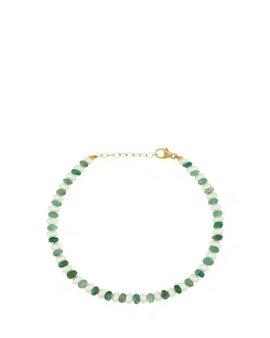JIA JIA Ocean Connection 14K Emerald and Pearl Bracelet | Thumbnail 1 JIA JIA Ocean Connection 14K Emerald and Pearl Bracelet | Thumbnail 1