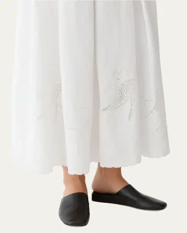 Lafayette 148 New York Pleated Cutout Embroidered Linen Maxi Skirt | Thumbnail 5 Lafayette 148 New York Pleated Cutout Embroidered Linen Maxi Skirt | Thumbnail 5