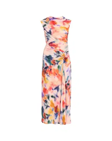 Simkhai Acacia Draped Jersey Midi Dress | Thumbnail 1 Simkhai Acacia Draped Jersey Midi Dress | Thumbnail 1