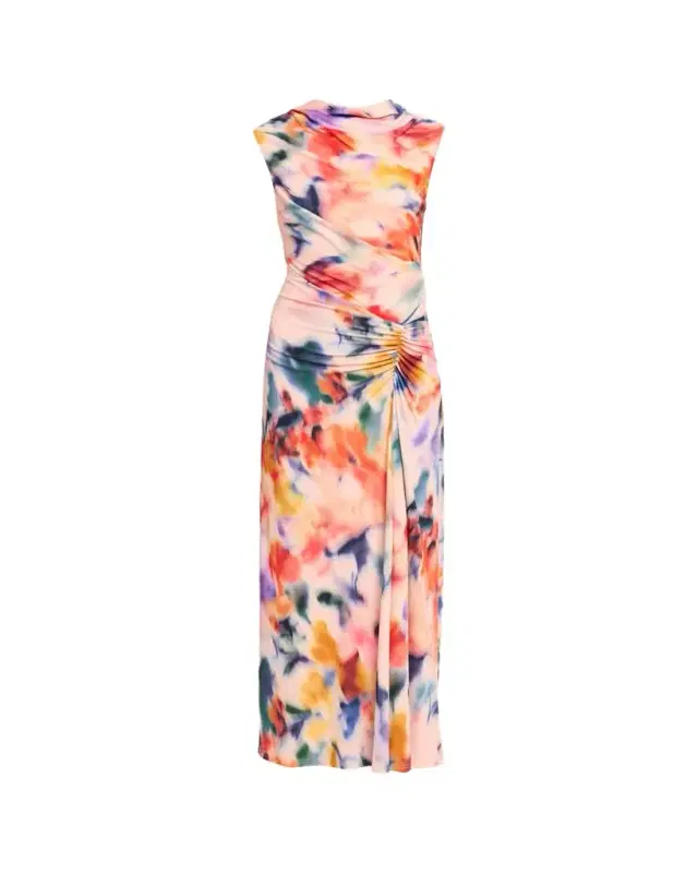 Acacia Draped Jersey Midi Dress Acacia Draped Jersey Midi Dress