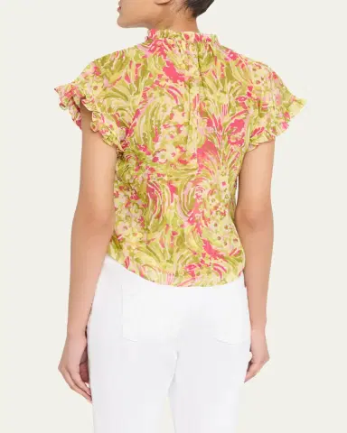 Cinq à Sept Jeni Daisy Swirl Top | Thumbnail 3 Cinq à Sept Jeni Daisy Swirl Top | Thumbnail 3