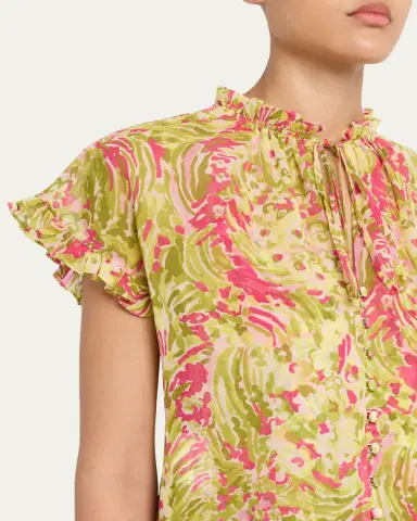 Cinq à Sept Jeni Daisy Swirl Top | Thumbnail 5 Cinq à Sept Jeni Daisy Swirl Top | Thumbnail 5