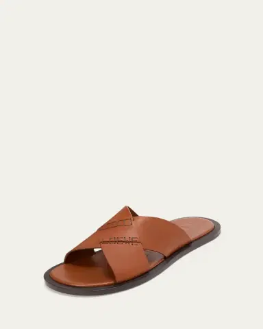 Loewe x Paula's Ibiza Men's Flex Crisscross Leather Slide Sandals | Thumbnail 2 Loewe x Paula's Ibiza Men's Flex Crisscross Leather Slide Sandals | Thumbnail 2