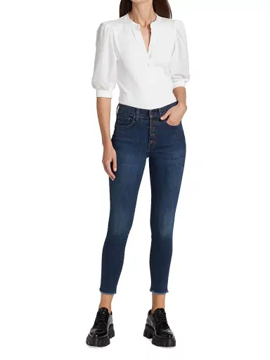 Veronica Beard Women's Coralee Puff-Sleeve Top | Thumbnail 2 Veronica Beard Women's Coralee Puff-Sleeve Top | Thumbnail 2