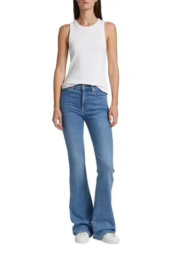 Veronica Beard Women's Jordyn Stretch-Cotton Tank Top - White | Thumbnail 2 Veronica Beard Women's Jordyn Stretch-Cotton Tank Top - White | Thumbnail 2