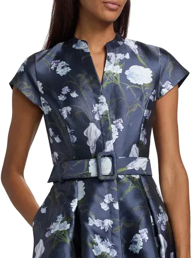 SACHIN BABI Women's Marta Floral Mikado Gown - Glacial Bouquet | Thumbnail 7 SACHIN BABI Women's Marta Floral Mikado Gown - Glacial Bouquet | Thumbnail 7