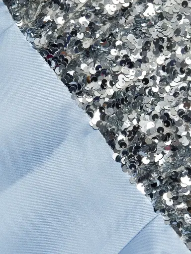 SACHIN & BABI Women's Marlene Sequin & Mikado Column-Skirt Gown - Silver Glacial Blue - Size 4 | Thumbnail 8 SACHIN & BABI Women's Marlene Sequin & Mikado Column-Skirt Gown - Silver Glacial Blue - Size 4 | Thumbnail 8
