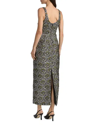 Simkhai Women's Ravenna Brocade Midi-Dress | Thumbnail 5 Simkhai Women's Ravenna Brocade Midi-Dress | Thumbnail 5