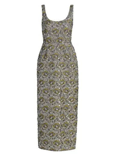 Simkhai Women's Ravenna Brocade Midi-Dress | Thumbnail 1 Simkhai Women's Ravenna Brocade Midi-Dress | Thumbnail 1