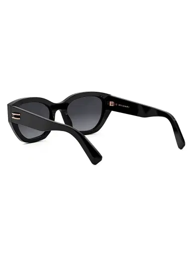 BVLGARI Women's B. Zero1 55MM Cat-Eye Sunglasses - Shiny Black Gradient Smoke | Thumbnail 4 BVLGARI Women's B. Zero1 55MM Cat-Eye Sunglasses - Shiny Black Gradient Smoke | Thumbnail 4