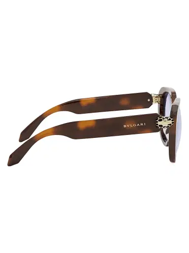 BVLGARI Women's Serpenti 51MM Cat-Eye Blue Block Glasses - Blonde Havana Lavender | Thumbnail 7 BVLGARI Women's Serpenti 51MM Cat-Eye Blue Block Glasses - Blonde Havana Lavender | Thumbnail 7