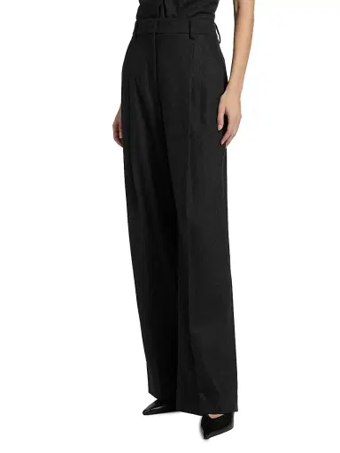 A.L.C. Women's Winston Wool-Cashmere Pants - Charcoal | Thumbnail 4 A.L.C. Women's Winston Wool-Cashmere Pants - Charcoal | Thumbnail 4