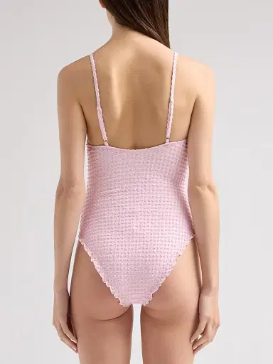 SIMKHAI Women's Suni Textured One-Piece Swimsuit - Daisy Multi | Thumbnail 3 SIMKHAI Women's Suni Textured One-Piece Swimsuit - Daisy Multi | Thumbnail 3