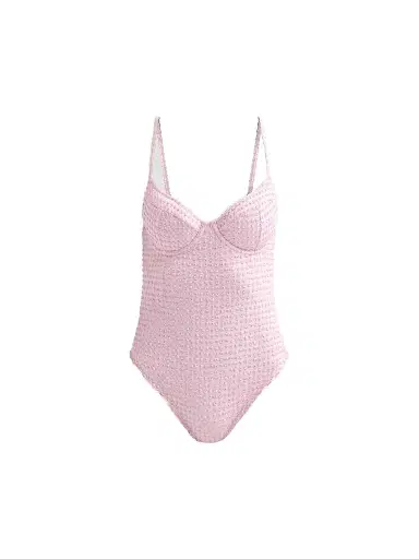 SIMKHAI Women's Suni Textured One-Piece Swimsuit - Daisy Multi | Thumbnail 1 SIMKHAI Women's Suni Textured One-Piece Swimsuit - Daisy Multi | Thumbnail 1