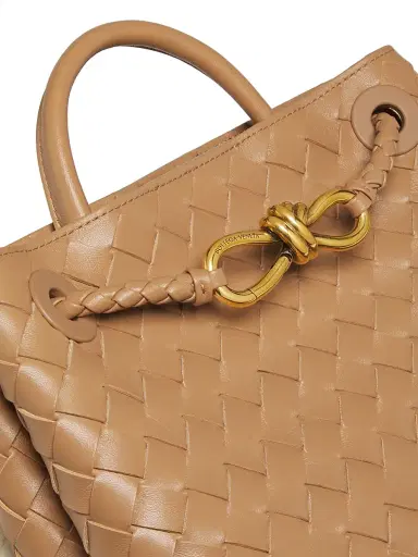 Bottega Veneta Women's Andiamo Intrecciato Leather Top-Handle Bag - Biscuit | Thumbnail 6 Bottega Veneta Women's Andiamo Intrecciato Leather Top-Handle Bag - Biscuit | Thumbnail 6
