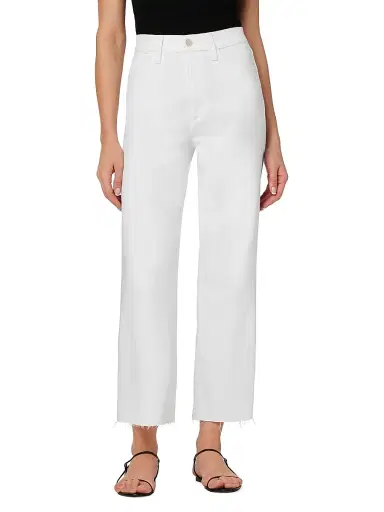 Joe's Jeans Women's Blake Wide-Leg Raw-Hem Denim Pants - White | Thumbnail 3 Joe's Jeans Women's Blake Wide-Leg Raw-Hem Denim Pants - White | Thumbnail 3
