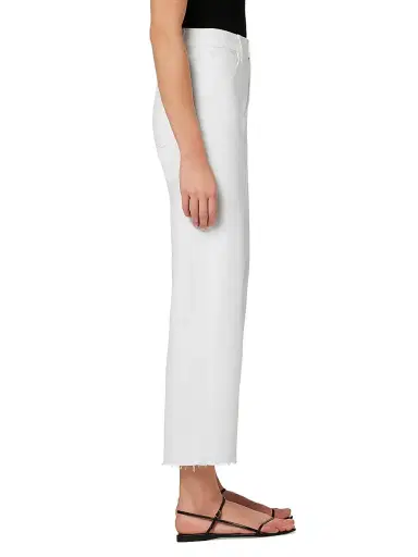 Joe's Jeans Women's Blake Wide-Leg Raw-Hem Denim Pants - White | Thumbnail 4 Joe's Jeans Women's Blake Wide-Leg Raw-Hem Denim Pants - White | Thumbnail 4