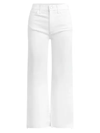 Joe's Jeans Women's Blake Wide-Leg Raw-Hem Denim Pants - White | Thumbnail 1 Joe's Jeans Women's Blake Wide-Leg Raw-Hem Denim Pants - White | Thumbnail 1