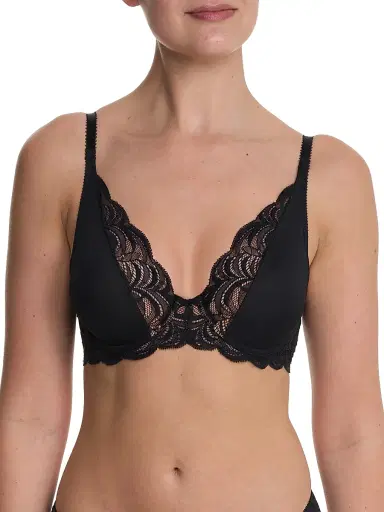 Natori Women's Persuasion Lace Convertible Plunge T Shirt Bra - Black - Size 38B | Thumbnail 1 Natori Women's Persuasion Lace Convertible Plunge T Shirt Bra - Black - Size 38B | Thumbnail 1