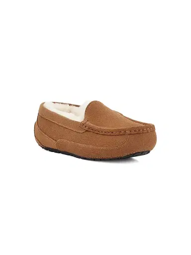 UGG Kid's Suede Ascot Shoes - Chestnut 3 (Child) | Thumbnail 1 UGG Kid's Suede Ascot Shoes - Chestnut 3 (Child) | Thumbnail 1