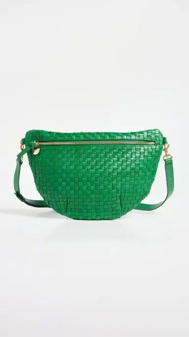 Clare V. Clare V. Grande Fanny Pack Grass Woven Checker One Size | Thumbnail 2 Clare V. Clare V. Grande Fanny Pack Grass Woven Checker One Size | Thumbnail 2