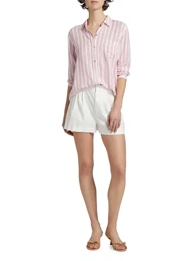 Rails Women's Wren Striped Shirt - Rose Bloom Stripe | Thumbnail 2 Rails Women's Wren Striped Shirt - Rose Bloom Stripe | Thumbnail 2