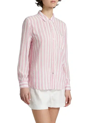 Rails Women's Wren Striped Shirt - Rose Bloom Stripe | Thumbnail 4 Rails Women's Wren Striped Shirt - Rose Bloom Stripe | Thumbnail 4