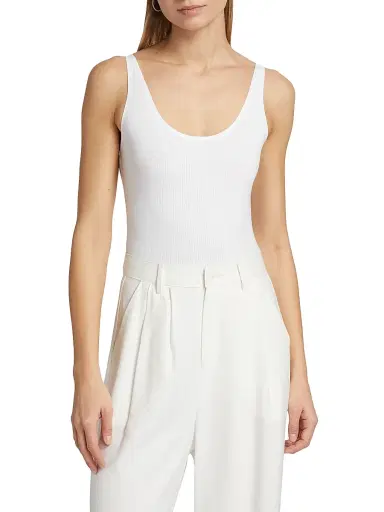 Wolford Women's Rib-Knit Scoopneck Bodysuit - Pearl | Thumbnail 3 Wolford Women's Rib-Knit Scoopneck Bodysuit - Pearl | Thumbnail 3