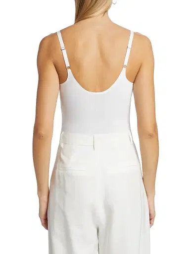 Wolford Women's Rib-Knit Scoopneck Bodysuit - Pearl | Thumbnail 5 Wolford Women's Rib-Knit Scoopneck Bodysuit - Pearl | Thumbnail 5