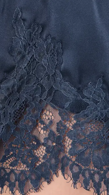 Bailey Rose atin Lace Mini Shorts Navy | Thumbnail 6 Bailey Rose atin Lace Mini Shorts Navy | Thumbnail 6