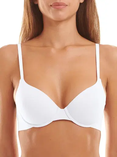 Wolford Women's Beauty Cotton Demi Underwire Bra - Pearl - Size 38C | Thumbnail 3 Wolford Women's Beauty Cotton Demi Underwire Bra - Pearl - Size 38C | Thumbnail 3