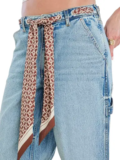 SEROYA Women's Bond Sash Belt Baggy Jeans - Coastline | Thumbnail 7 SEROYA Women's Bond Sash Belt Baggy Jeans - Coastline | Thumbnail 7