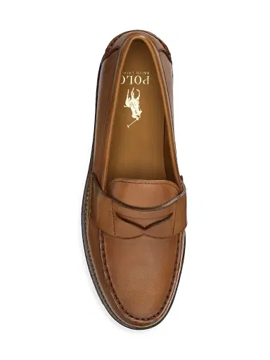 Polo Ralph Lauren Men's Alston Penny Full-Grain Loafers - Tan - Size 9 | Thumbnail 4 Polo Ralph Lauren Men's Alston Penny Full-Grain Loafers - Tan - Size 9 | Thumbnail 4