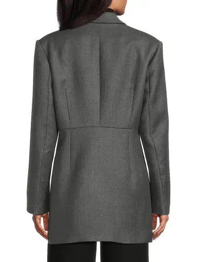Rue Sophie Women's Paley Double-Breasted Wool-Blend Blazer - Charcoal | Thumbnail 5 Rue Sophie Women's Paley Double-Breasted Wool-Blend Blazer - Charcoal | Thumbnail 5
