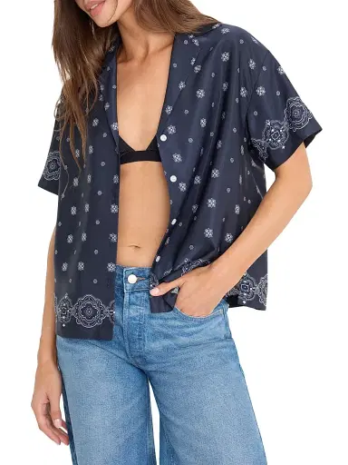 Good American Women's Camp Bandana Print Shirt - Bandana | Thumbnail 6 Good American Women's Camp Bandana Print Shirt - Bandana | Thumbnail 6