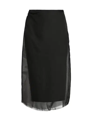 Rue Sophie Women's Viv Organza Midi-Skirt - Black | Thumbnail 1 Rue Sophie Women's Viv Organza Midi-Skirt - Black | Thumbnail 1