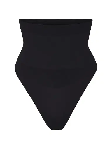 Skims Women's Core Control Thong - Onyx | Thumbnail 1 Skims Women's Core Control Thong - Onyx | Thumbnail 1