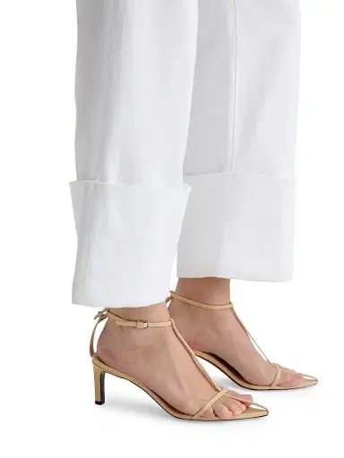 AG Jeans Women's Saige Wide-Leg Crop Jeans - White | Thumbnail 6 AG Jeans Women's Saige Wide-Leg Crop Jeans - White | Thumbnail 6