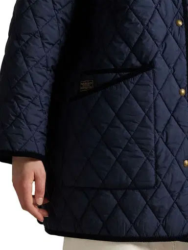 Polo Ralph Lauren Women's Oversized Quilted Barn Jacket - Navy | Thumbnail 7 Polo Ralph Lauren Women's Oversized Quilted Barn Jacket - Navy | Thumbnail 7