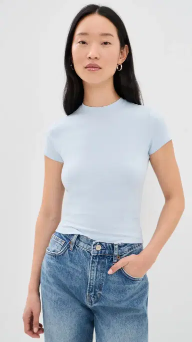 Good American uper tretch Baby Tee ky | Thumbnail 2 Good American uper tretch Baby Tee ky | Thumbnail 2