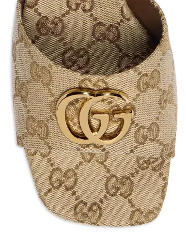 Gucci Women's Marmont 55MM Monogram Canvas Sandals - Vintage Sand - Size 12 | Thumbnail 5 Gucci Women's Marmont 55MM Monogram Canvas Sandals - Vintage Sand - Size 12 | Thumbnail 5