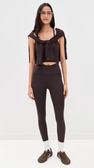 Beyond Yoga pacedye lim Racerback Cropped Tank Dark Chocolate Heather | Thumbnail 5 Beyond Yoga pacedye lim Racerback Cropped Tank Dark Chocolate Heather | Thumbnail 5