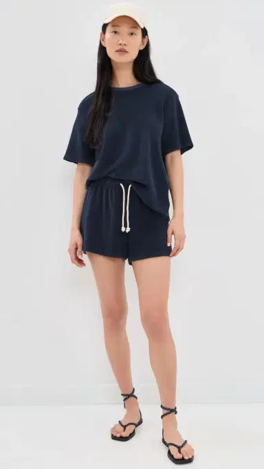 perfectwhitetee Terry weat Shorts Navy | Thumbnail 5 perfectwhitetee Terry weat Shorts Navy | Thumbnail 5
