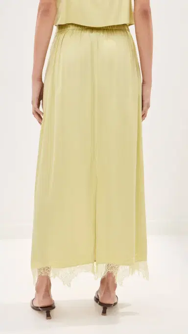 LE BOP Marion atin Skirt Honeydew | Thumbnail 3 LE BOP Marion atin Skirt Honeydew | Thumbnail 3
