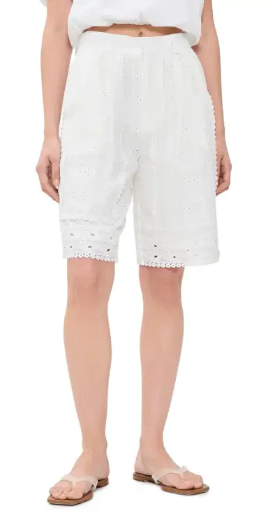 MAUDE CLUB Alexis Shorts White | Thumbnail 1 MAUDE CLUB Alexis Shorts White | Thumbnail 1