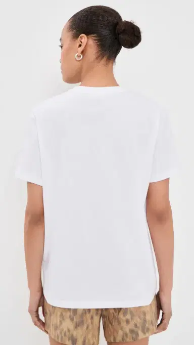GANNI Basic Cotton Jersey trawberry Print Tee Bright White | Thumbnail 3 GANNI Basic Cotton Jersey trawberry Print Tee Bright White | Thumbnail 3