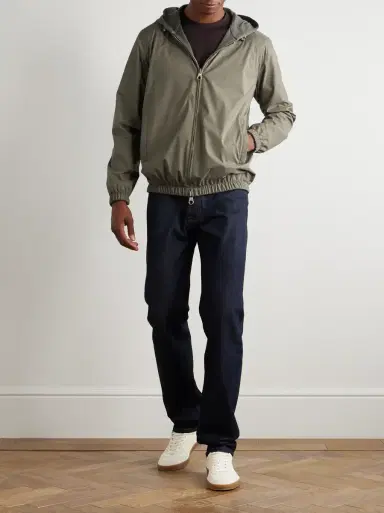 Loro Piana Reversible Storm System® Windmate® Shell and Cashmere Hooded Bomber Jacket | Thumbnail 2 Loro Piana Reversible Storm System® Windmate® Shell and Cashmere Hooded Bomber Jacket | Thumbnail 2