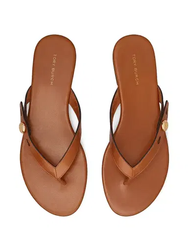 Tory Burch Women's Romy Leather Thong Sandals - Classic Cuoio - Size 9.5 | Thumbnail 3 Tory Burch Women's Romy Leather Thong Sandals - Classic Cuoio - Size 9.5 | Thumbnail 3