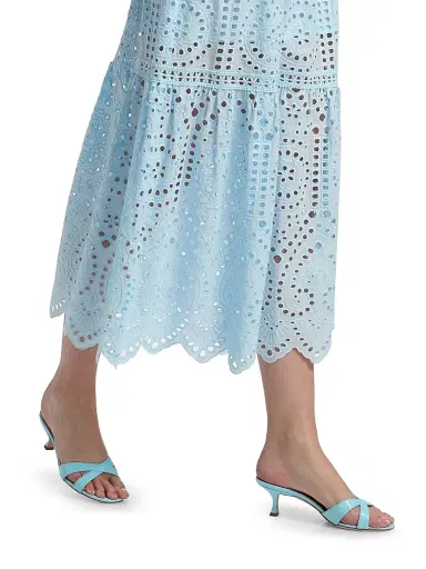Generation Love Women's Zuria Cotton Eyelet Maxi Dress - Opal | Thumbnail 6 Generation Love Women's Zuria Cotton Eyelet Maxi Dress - Opal | Thumbnail 6